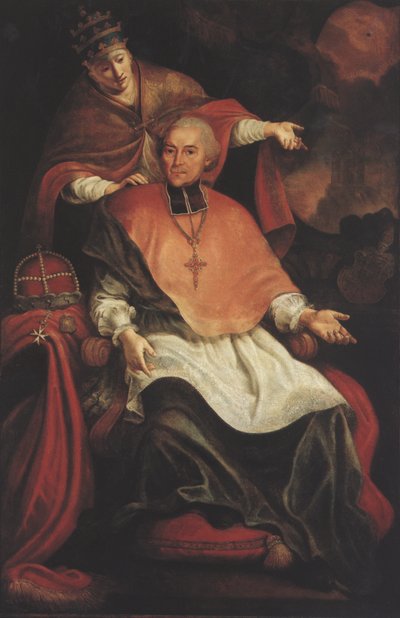 Massimiliano Cristoforo von Rodt, con allegoria del papato da Unbekannt Unbekannt